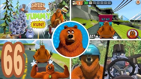 Grizzy and the Lemmings Yummy Run - Gameplay Walkthrough Part 66 (Android/iOS)