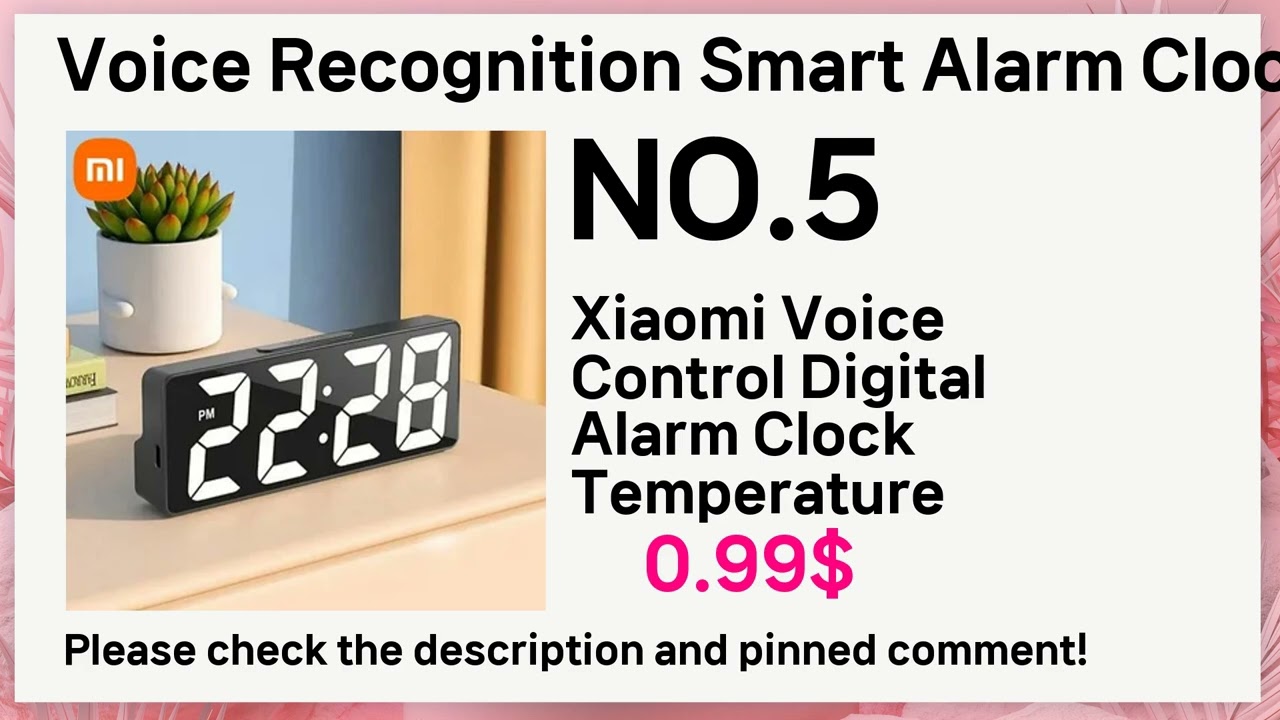 ⭐Voice Recognition Smart Alarm Clock Top 5 You Need! 🛒 Smart Shopping Picks You’ll Regret Missing