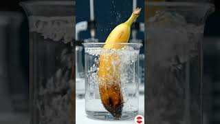 Banana reacts with HCL | Shocking results 🤯 #reaction #science #banana #education #motivation #love