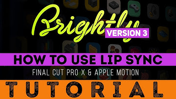 [DP669] Brightly V3 - Workaround to fix Lip Syncing Voice file issues using FCPX and Apple Motion