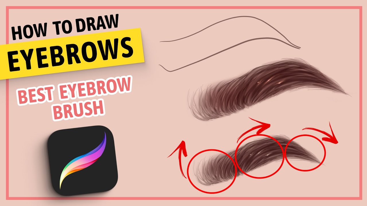 eyebrow brush procreate free