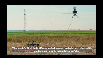 FulcrumAir Spacer LineFly - the world’s first fully UAV-enabled spacer installation robot.