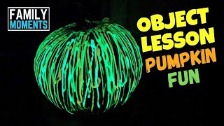 PUMPKIN OBJECT LESSON - Let Your Light Shine! (Matt 5:14-16) Children's Sermon Bible Lesson