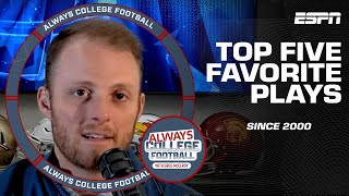 Greg McElroy's Top 🖐 Favorite Plays Since 2000 🏈 | Always College Football