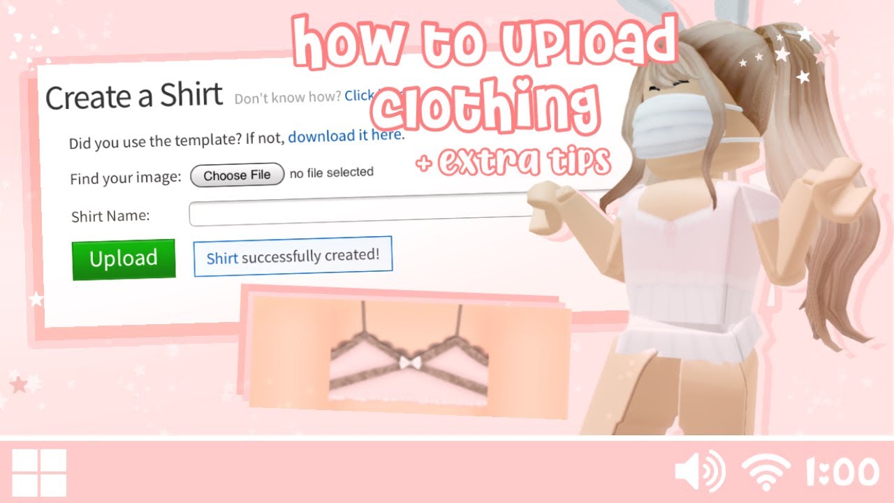 How to upload Roblox clothing ( shirt or pants ) on Roblox for Mobile, +  Extra tips/info