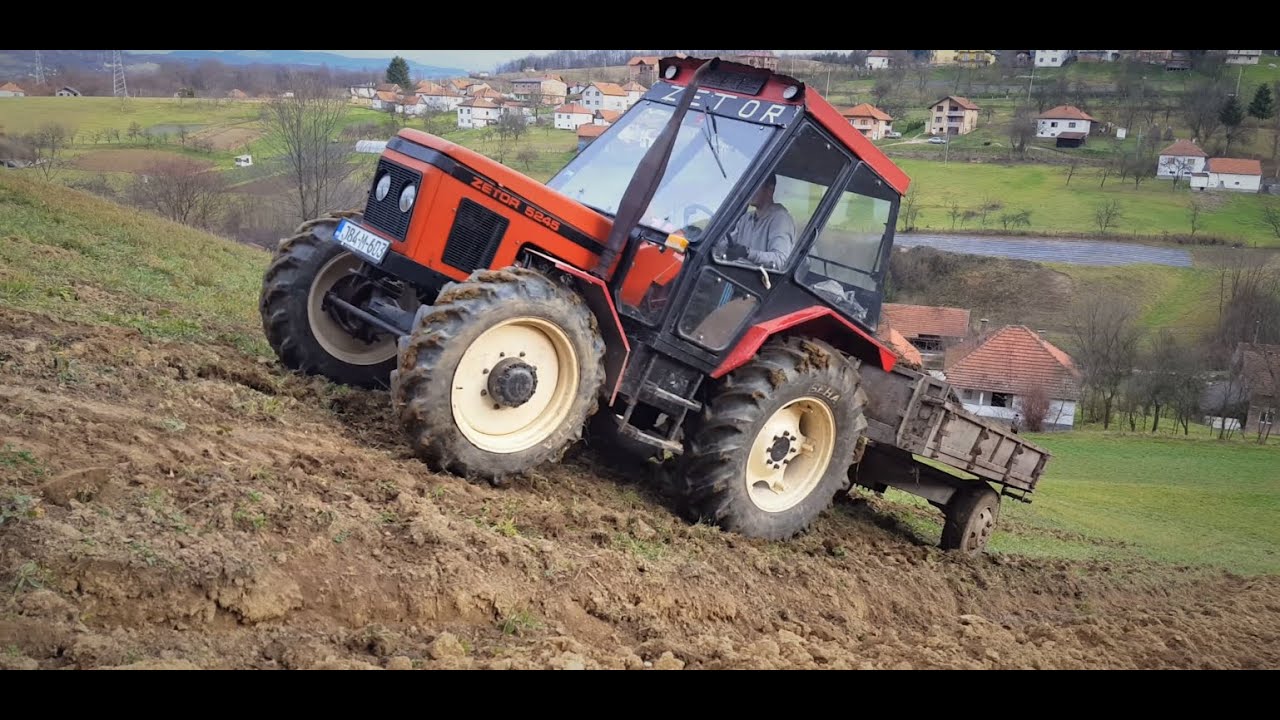 Zetor 5245 - Izvlačenje stajnjaka (Kopa al ide)