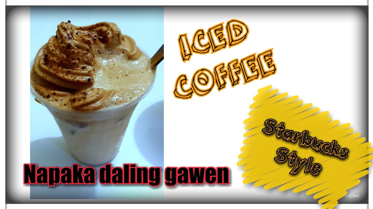 ICED COFFEE how to make whiped coffee without mixer. (USING FORK