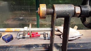 Drechselbank Zentrier-Spitze Stabilisieren.