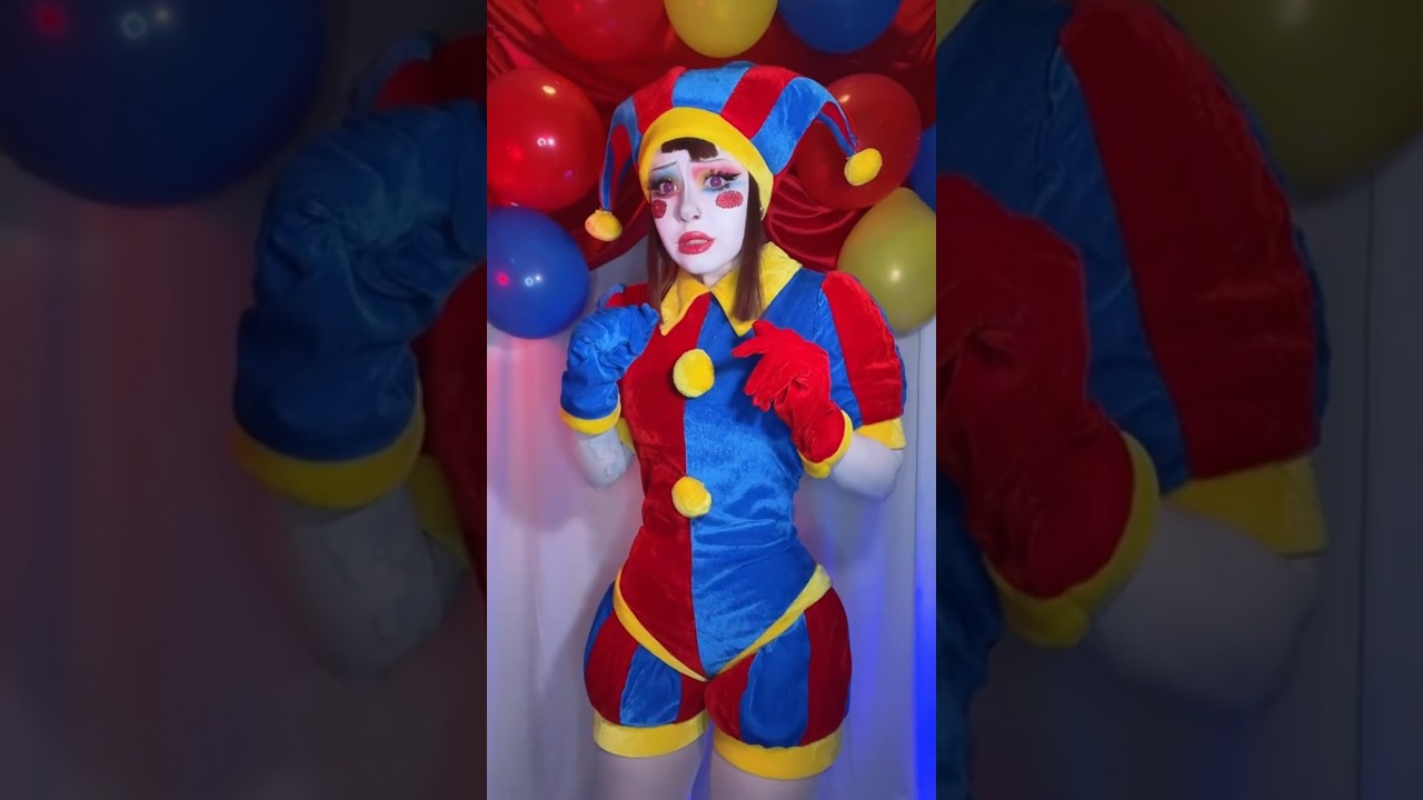 Pomni Makeup 🤡 #makeup #cosplay #cartoon #theamazingdigitalcircus #pomni