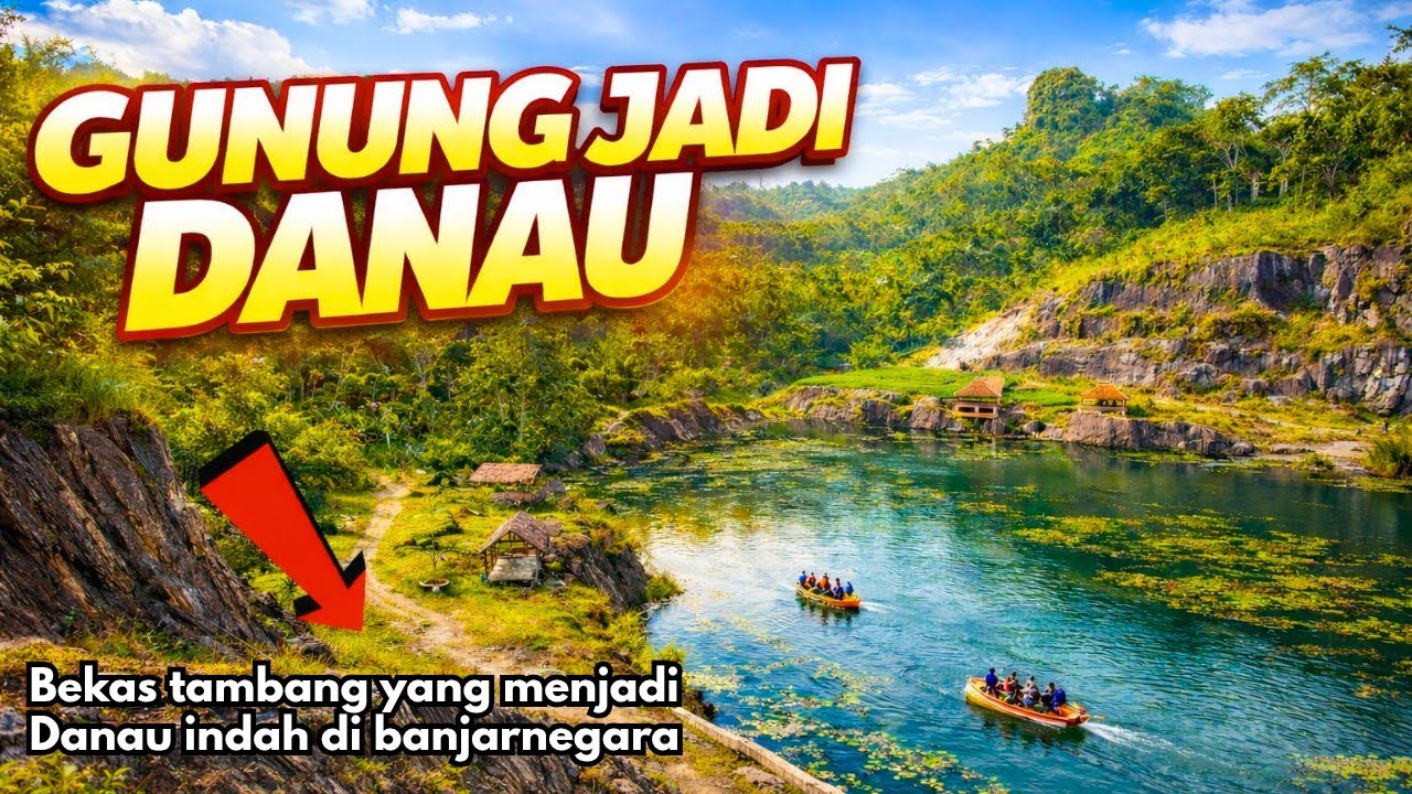 MELENG DIKIT NYAWA TARUHANNYA ‼️ DULU GUNUNG SEKARANG JADI DANAU YANG INDAH... WISATA TAMPOMAS 