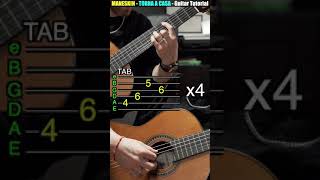 MÅNESKIN - TORNA A CASA - Intro Arpeggio Chitarra - Tutorial #shorts