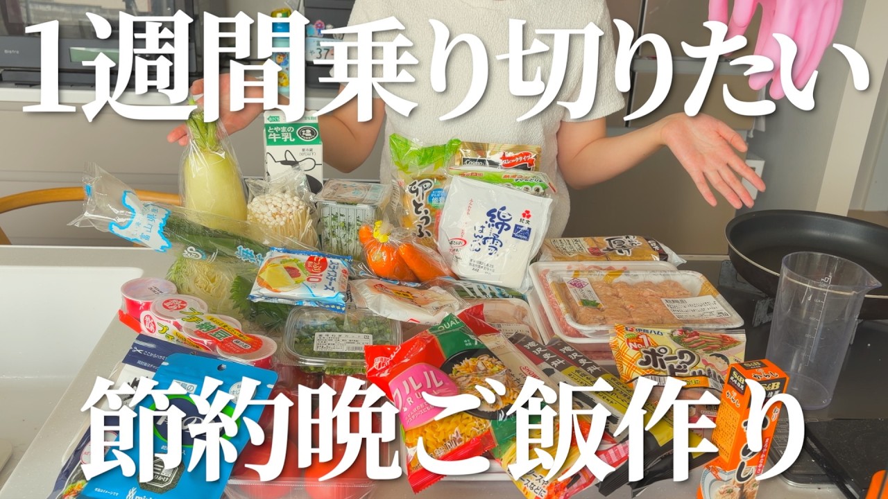 【買い物面倒主婦】約7日分の節約を意識したまとめ買い＆晩ごはん作り