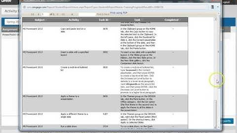 Navigating SAM Training and Reports