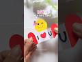 DIY BFF Card💖🎀😱 #art #craft #shorts #viral