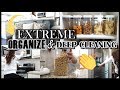 DEEP CLEAN & ORGANIZE WITH ME | KITCHEN TOUR | EXTREME CLEANING MOTIVATION