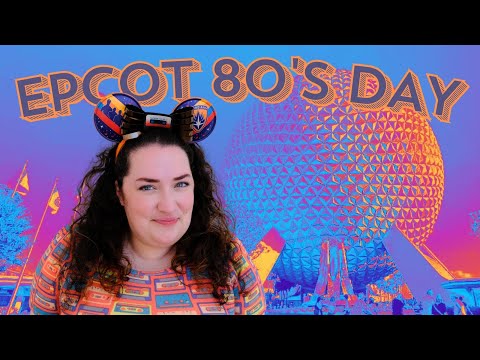 80's Themed Day at EPCOT & New Flower & Garden Food 🌼🎸 | Disney World Vlog