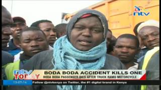 Boda boda passenger dies after truck rams motorcycle screenshot 4
