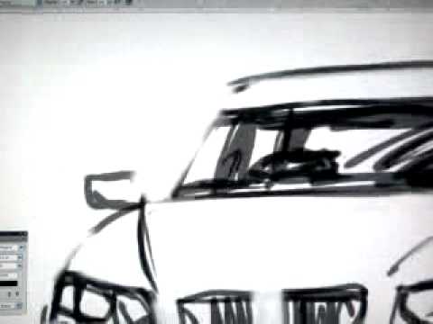 MENGGAMBAR SKETSA  MOBIL  YouTube