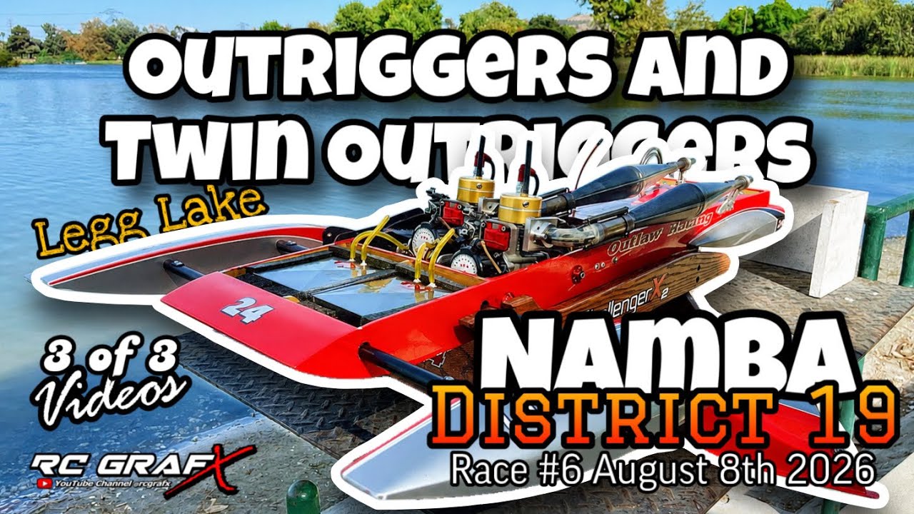 Outriggers and Twin Outriggers at Legg Lake | District 19 Race #6 | 3 of 3 Videos