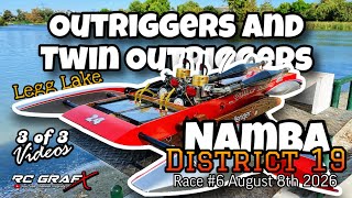 Outriggers and Twin Outriggers at Legg Lake | District 19 Race #6 | 3 of 3 Videos