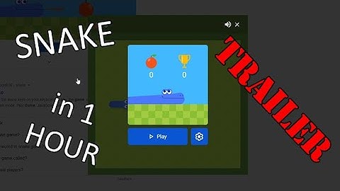 I made the game SNAKE in 60 MINUTES (Trailer) | JavaScript Coding