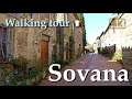 Sovana (Tuscany), Italy【Walking Tour】With Captions - 4K