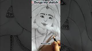 🙌💗 Durga ma sketch 🧿🌸 #youtubeshorts #art #bangolisong #trending #ytshorts