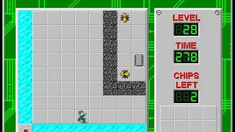 CCLP2 level 28 solution - 266 seconds