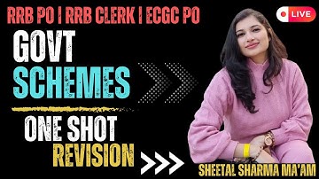 Government Schemes 2025 | RRB PO | RRB CLERK | Govt Schemes Current Affairs by Sheetal Mam #rrbpo