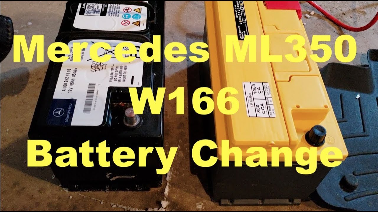 Mercedes Ml350 W166 Main Auxiliary Batteries Replacement Stuck In Park Not Shifting Youtube