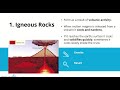 Junior Cycle Geography: Rocks