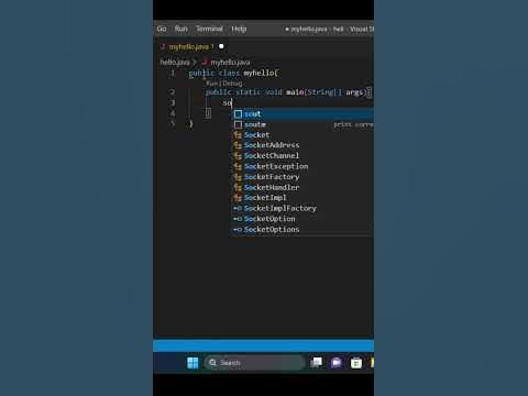 HOW TO PRINT HELLO WORLD IN JAVA - YouTube