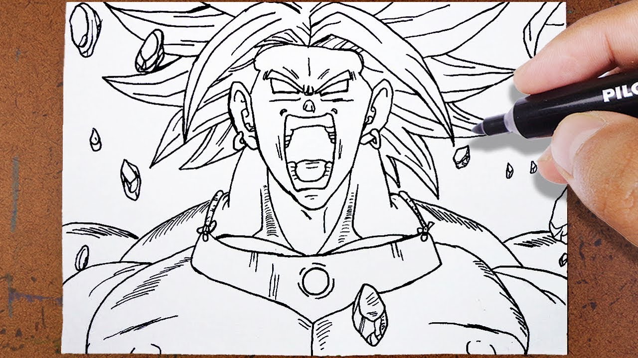 Desenho de Super Sayajin em Fúria para colorir