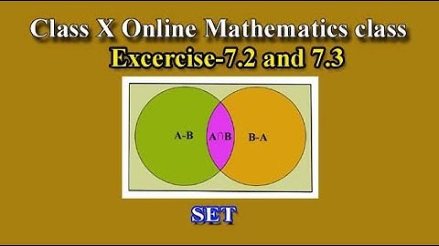 CLass X SET, Excercise-7.2-7.3|| Cl-X Mathematics Online Class