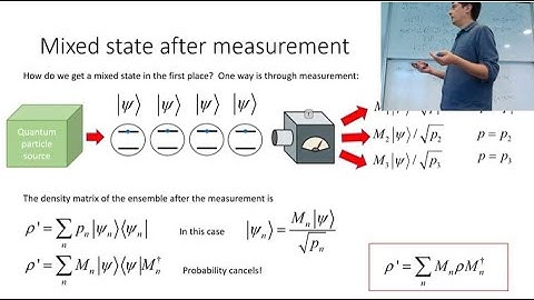 L25 Applications of the density matrix + Assignment : Introduction to quantum computing course 2021