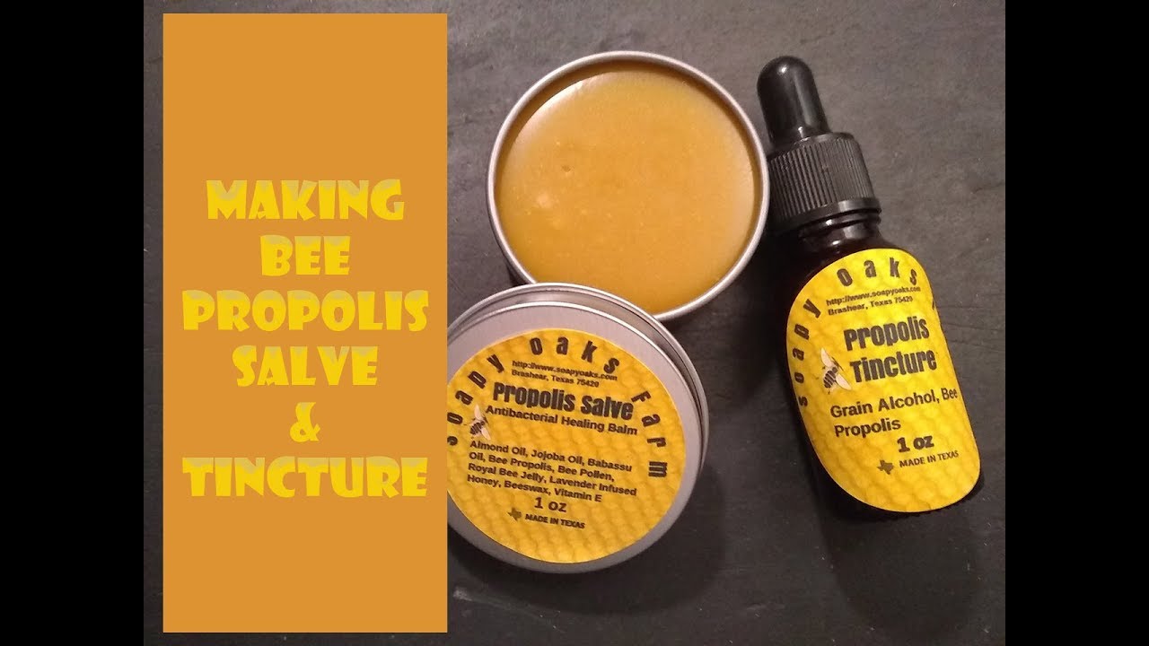 Making Bee Propolis Tincture Salve