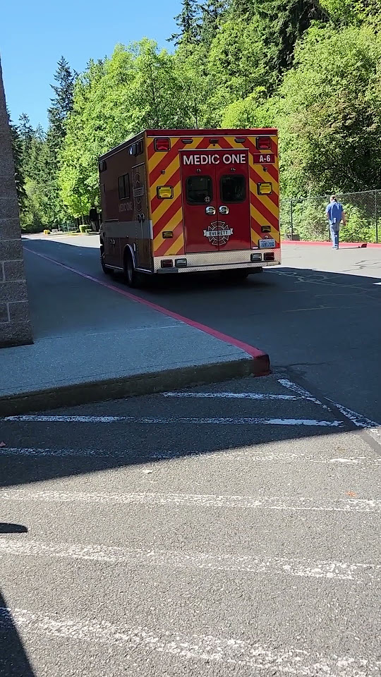 Ambulance is waiting for help & emergency in front your house #cops #