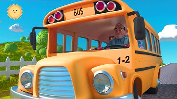 🎵 [5 MINUTE LOOP] 🚍 Wheels on the Bus Sound Variations Remix 🎶 | Several Versions | Giggle Rhymes