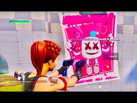 Видео: Местоположение на Fortnite Showtime, обяснени са местата за плакати на Showtime