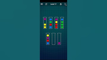 Ball sort puzzle game level 17