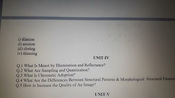 Computer Vision and Image processing RGPV important Questions