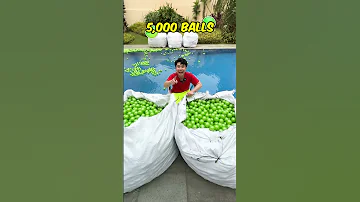 I Fill The Entire Pool With Balls 