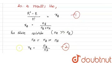 An aqueous solution of 2% non-volatile solute exerts a pressure | | Class 12 Chemistry | Doubtnut