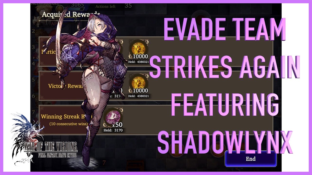 EVADE TEAM STRIKES AGAIN [WOTV MATCH BATTLE | SHADOWLYNX | GAMEPLAY]