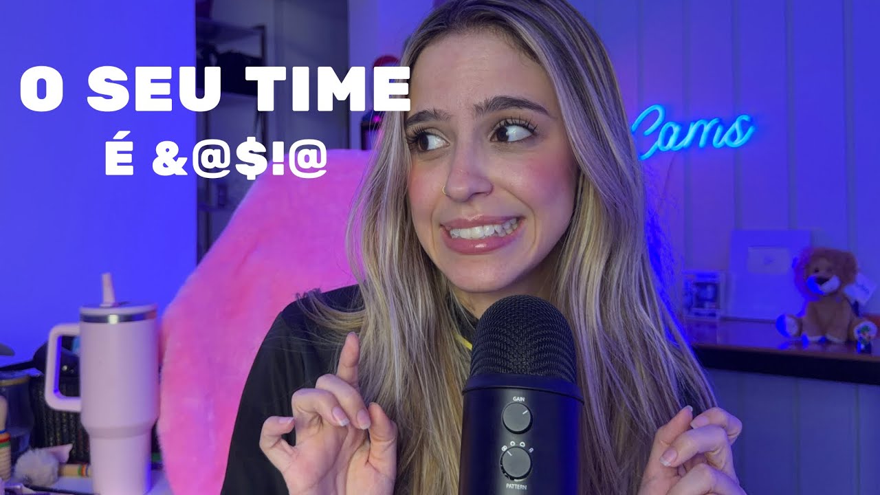 ASMR FALANDO MAL DO SEU TIME (linguagem inventada) 🫢