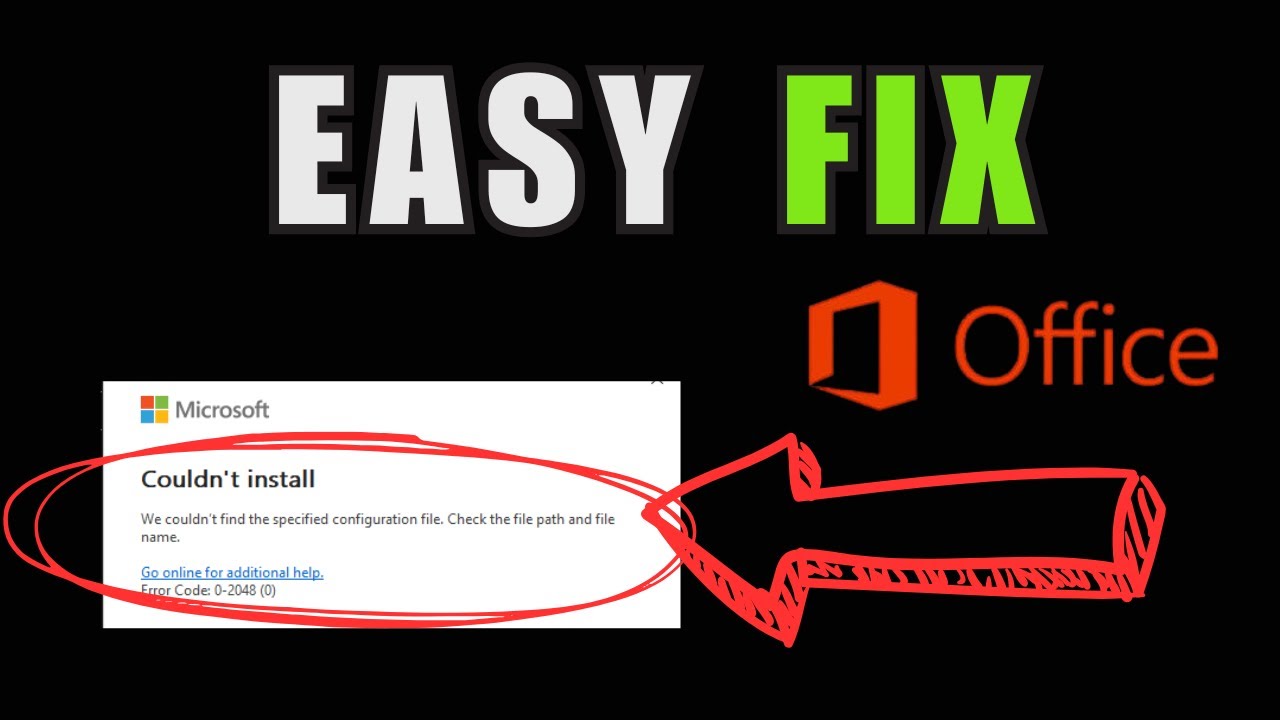 How To Fix Microsoft Office Couldn t Install Error Code 0 2048 0 how-to-fix-microsoft-office-couldn-t-install-error-code-0-2048-0