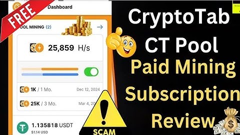 CT POOL ⛏️ - Paid Mining Review  - Crypto Tab Paid mining Review ,CT Pool mining app real or fake