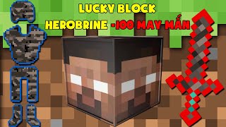 THỬ THÁCH T GAMING SỐNG SÓT VỚI HEROBRINE SIÊU ĐEN ĐỦI ** MINI GAME : HEROBRINE LUCKY BLOCK BEDWARS