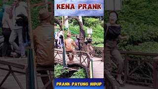 cowboyprank, wanita ini sangat shock melihat patung nya bergerak #statue_prank #prankpatunghidup