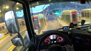 POV DRIVING IN ALPINE MOUNTAINS DAF XF480 | ITALIA